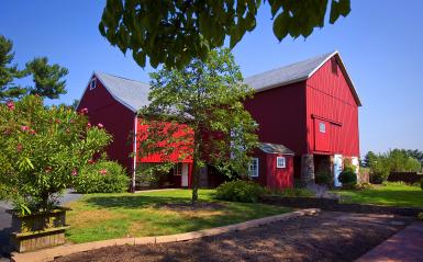 The gemmill center's large barn
