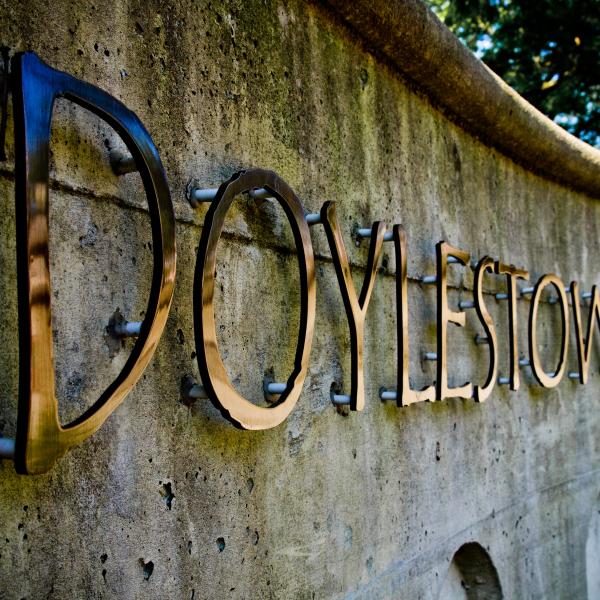 A sign that reads Doylestown