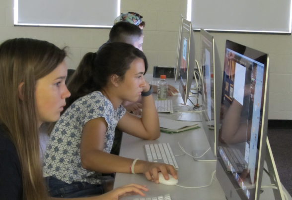 Mac computer lab campers