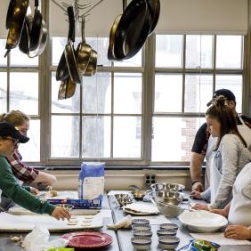 Student's in Chef's Kitchen