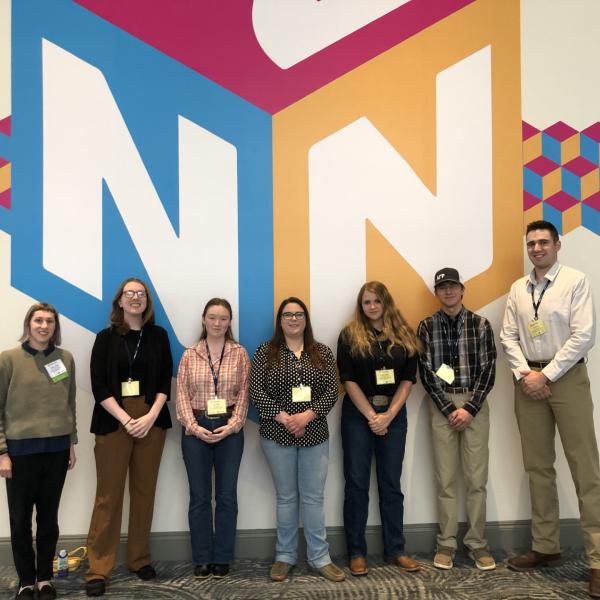 Students at the national agrimarketing association conference. 