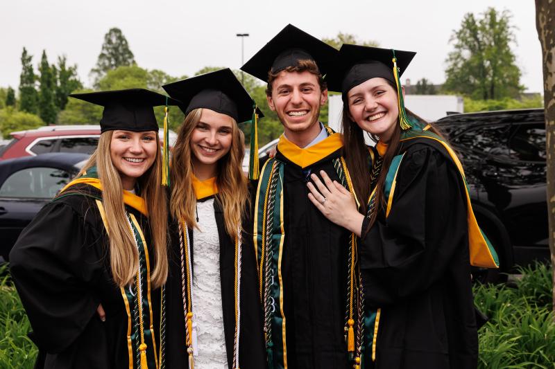 Steven Hinkle '22 at Commencement 