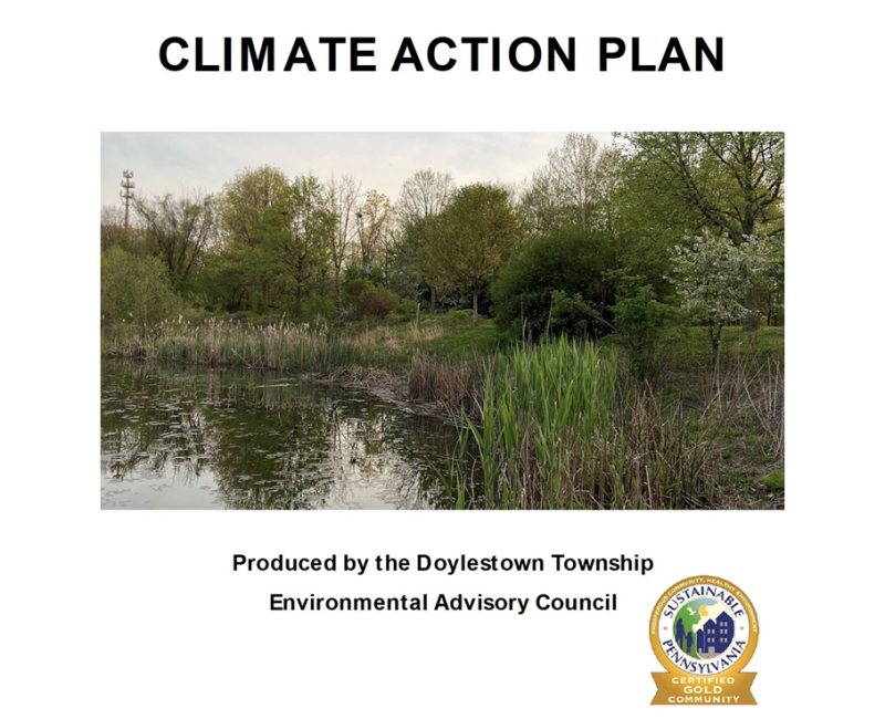 Cover page of Doylestown's Climate Action Plan