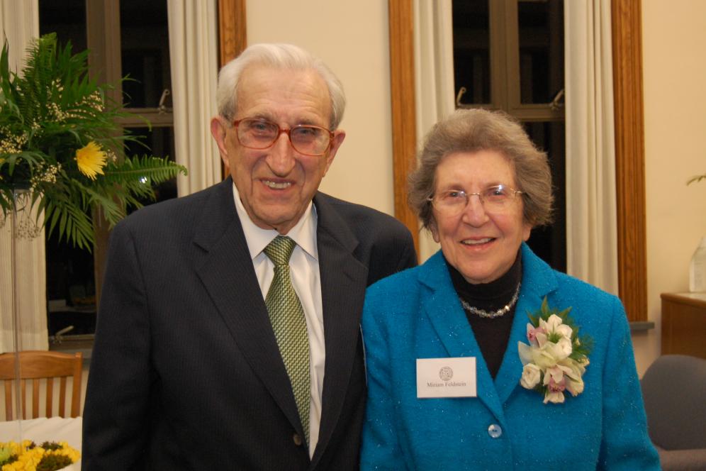 Dr. Joshua Feldstein and his wife.